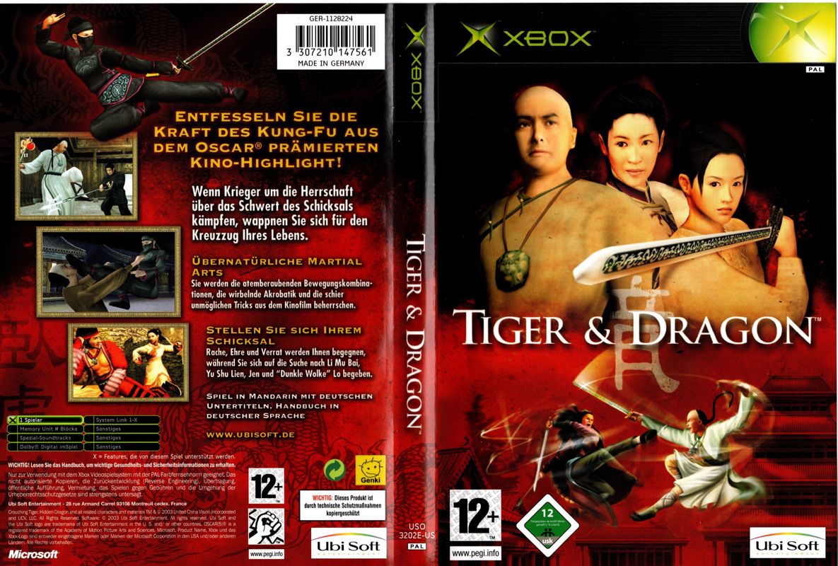 Crouching Tiger Hidden Dragon box art for Xbox